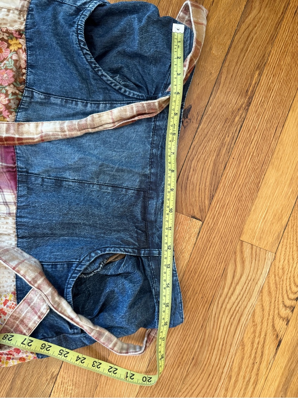 Bohemian Patchwork Denim BoHo skirt young threads - Picture 11 of 11